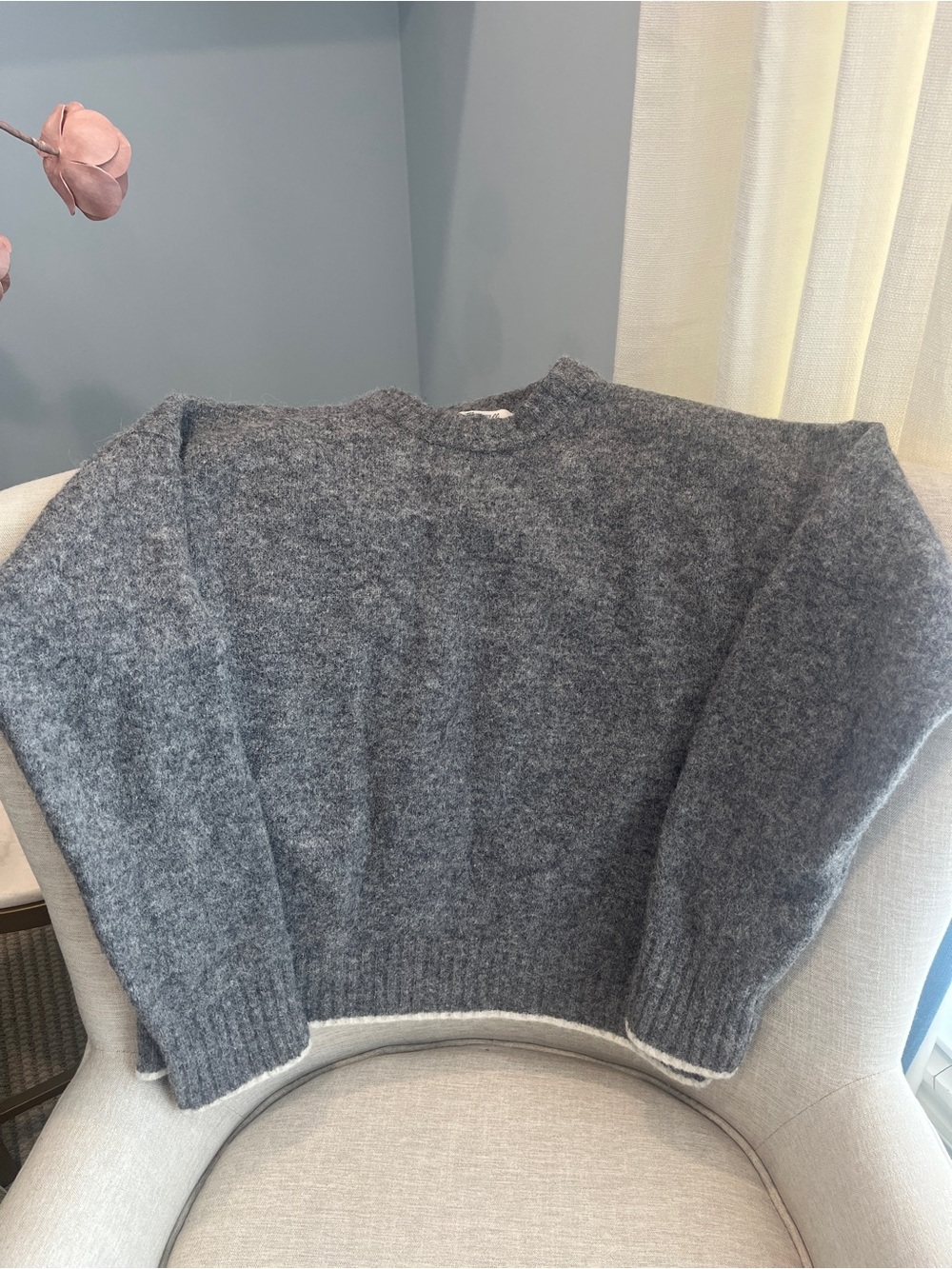 Madewell Cloudsoft Drop Shoulder Crewneck Sweater Size M
